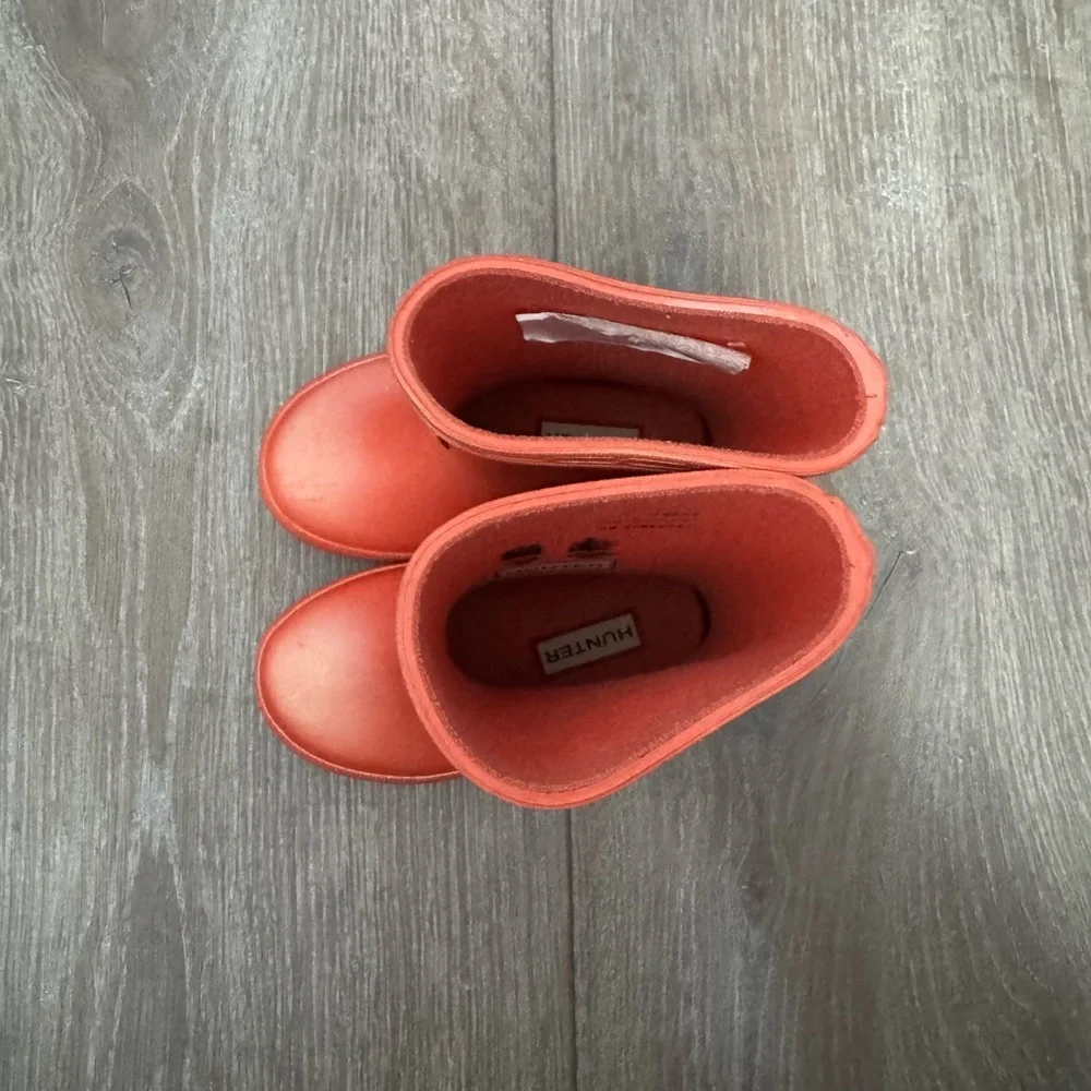 Hunter Kids Red Rain Boots